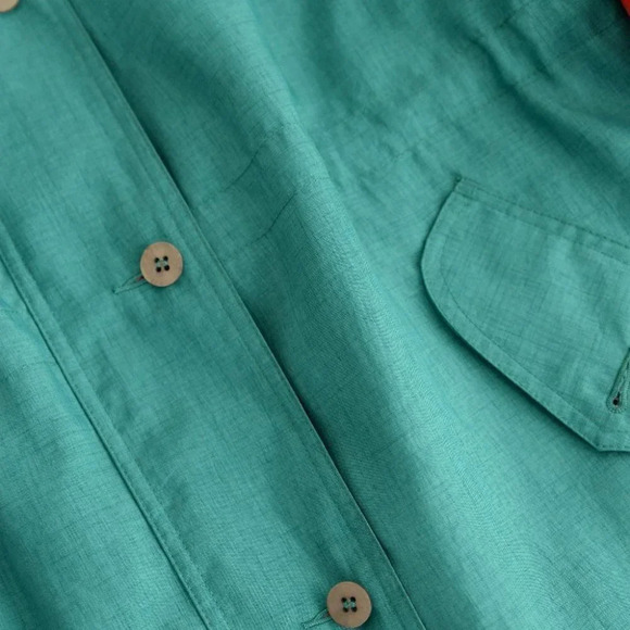 Vintage North Country Green Button and Zip Up Spring Jacket with Shoulder Pads S - Picture 13 of 13